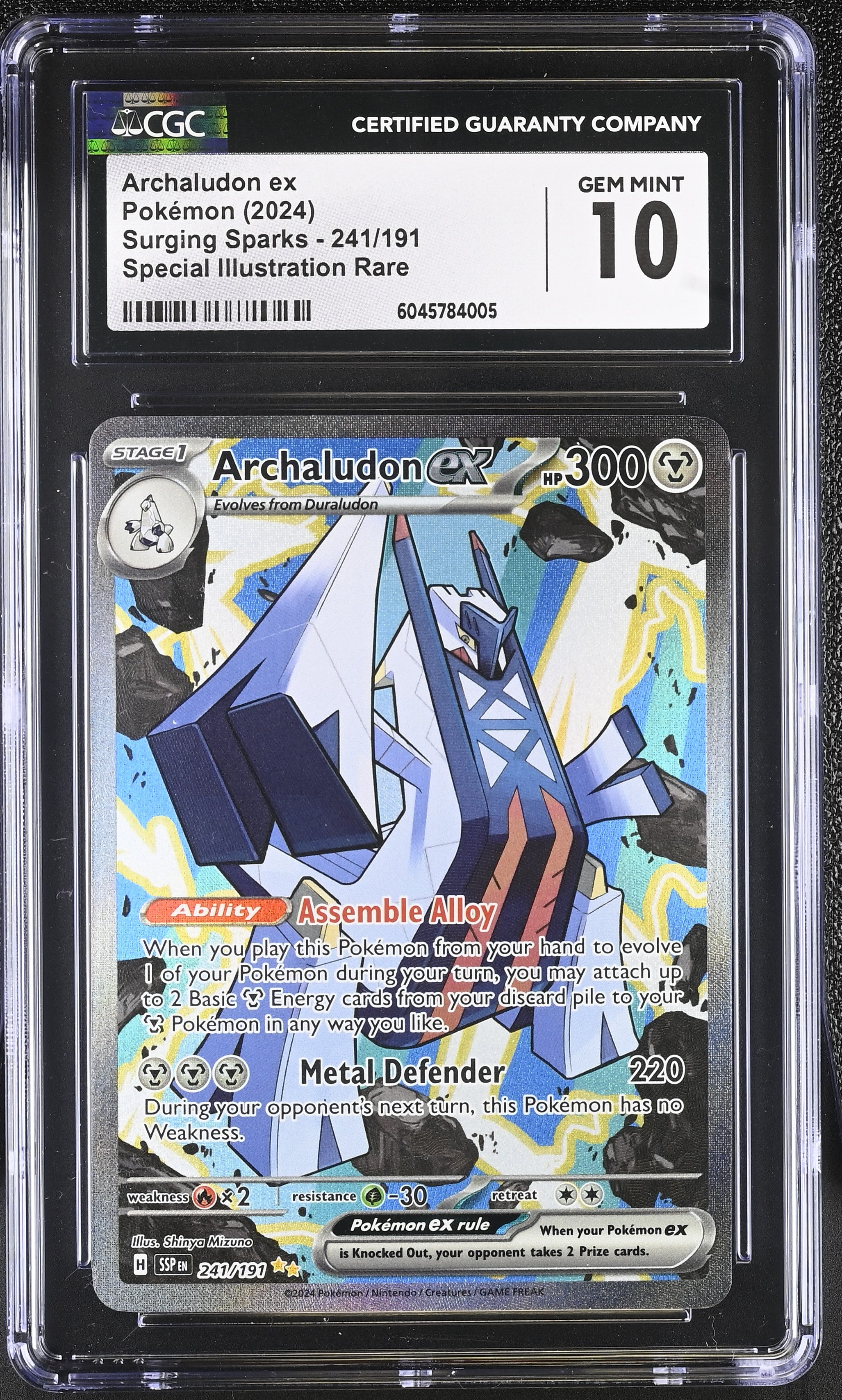 Archaludon ex 241/191 SIR CGC 10 Gem Mint – Surging Sparks