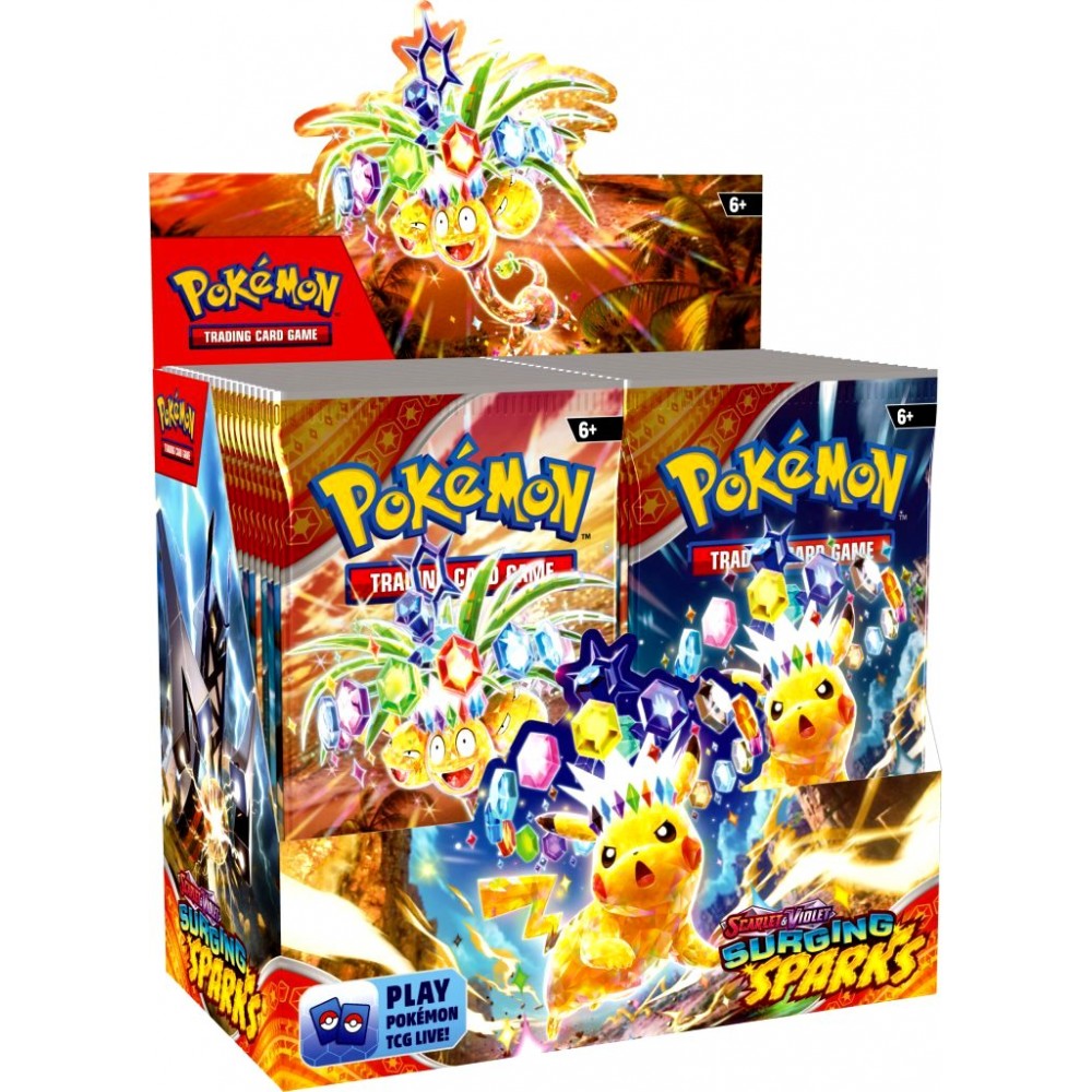 Pokmon TCG: Scarlet & VioletSurging Sparks Booster Box (36 Packs) moon-whale.com Pokmon TCG: Scarlet & VioletSurging Sparks Booster Box (36 Packs) moon-whale.com