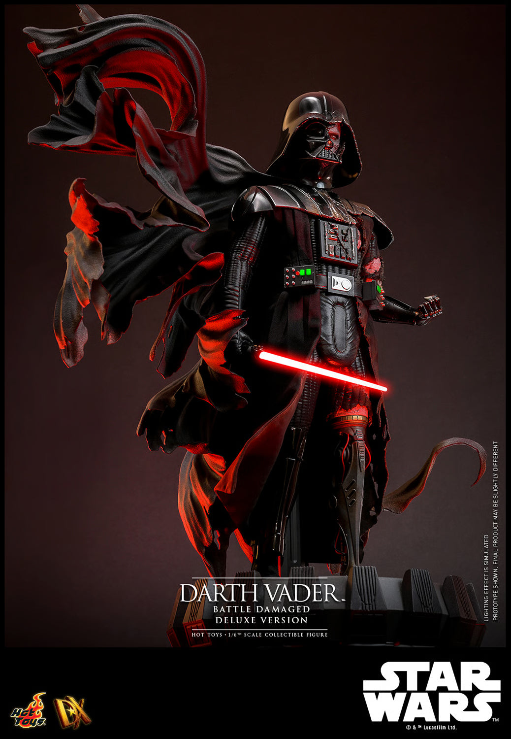 Hot Toys Darth Vader Battle Damaged Deluxe 1/6 Figure | Moon Whale