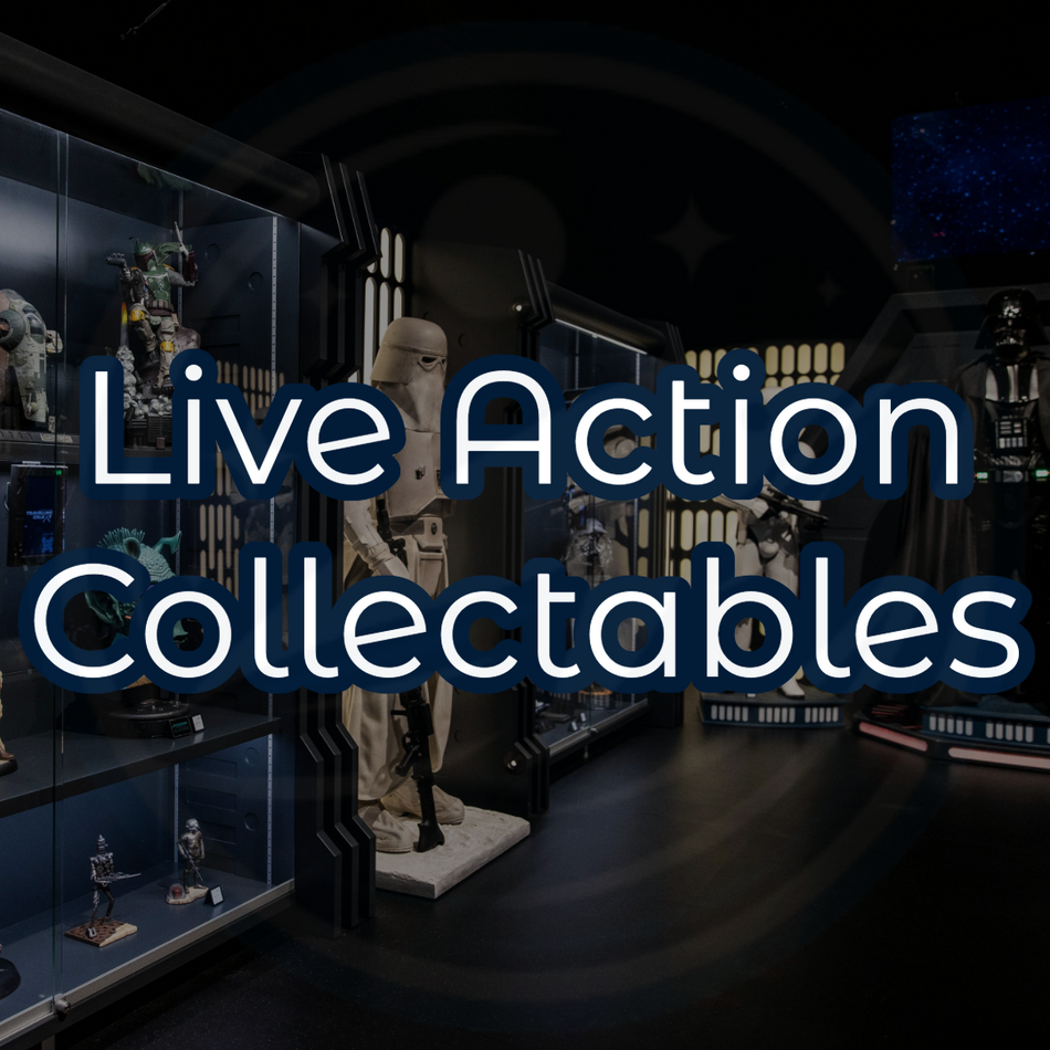 Live action collectables logo showing the star wars brand and force fx elite