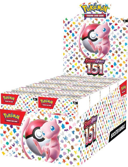 Pokémon 151 sealed CDU with 10 booster bundles – factory display case with 60 total booster packs.
