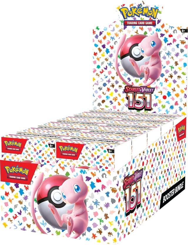 Pokémon 151 sealed CDU with 10 booster bundles – factory display case with 60 total booster packs.