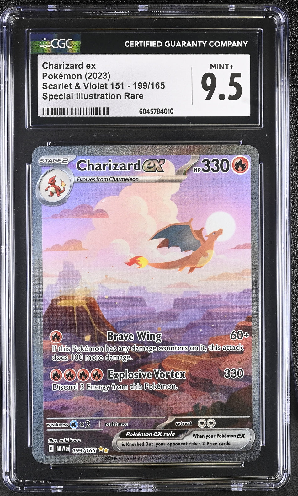Charizard ex Scarlet & Violet 151 199/165 SIR CGC 9.5