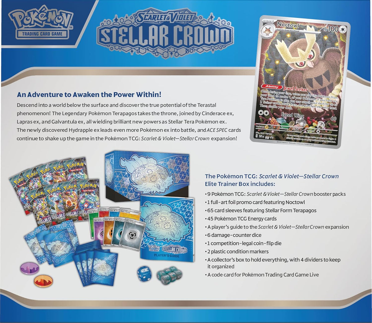 Pokmon TCG: Scarlet & VioletStellar Crown Elite Trainer Box (ETB) moon-whale.com Pokmon TCG: Scarlet & VioletStellar Crown Elite Trainer Box (ETB) moon-whale.com
