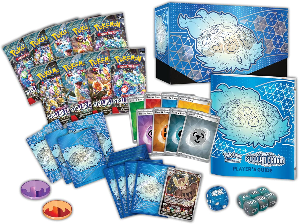 pokemon scarlet and violet etb promo cards Pokémon TCG: Scarlet & Violet—Stellar Crown Elite Trainer Box (ETB) – moon-whale.com
