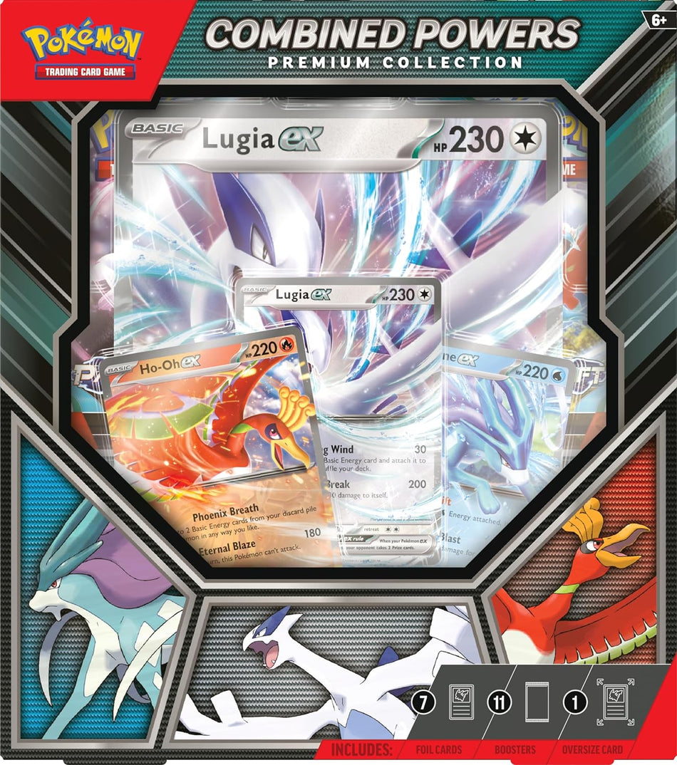 Pokémon TCG: Combined Powers Premium Collection (7 Foil Cards, 1 Oversize Card & 11 Booster Packs)