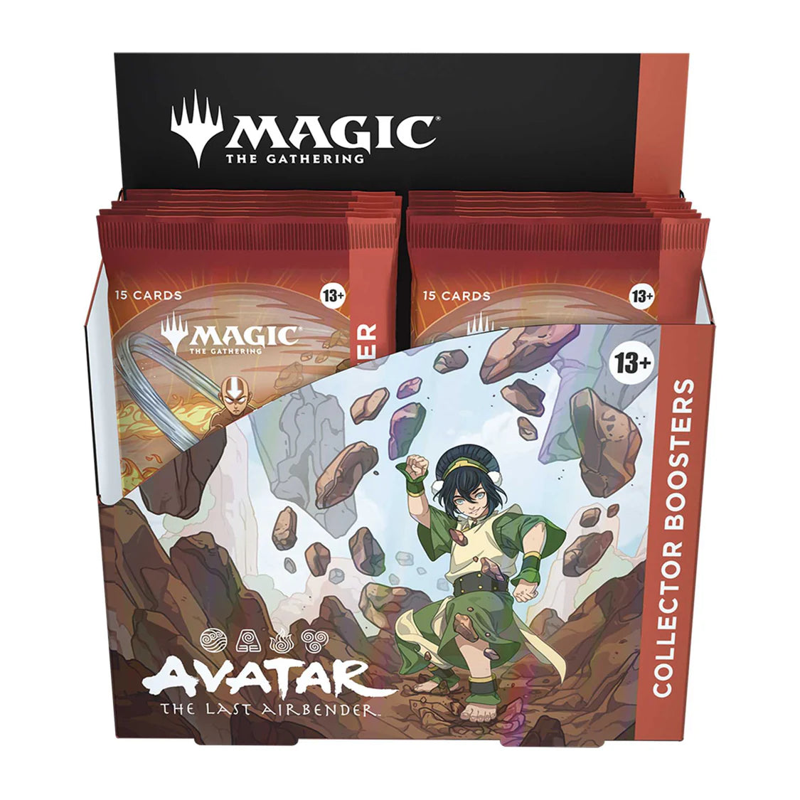 Magic: The Gathering Avatar Collector Booster Box sealed with premium foil and alternate-art cards.
