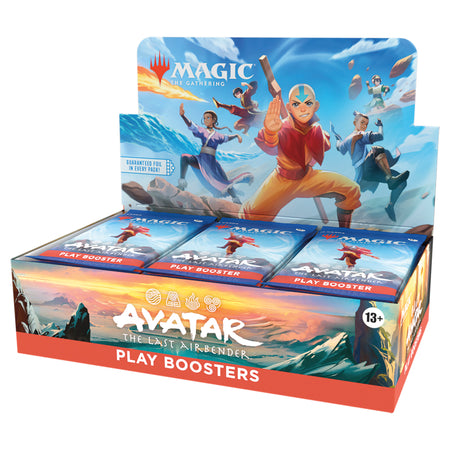 Magic: The Gathering Avatar Play Booster Box sealed with 30 Play Booster packs.