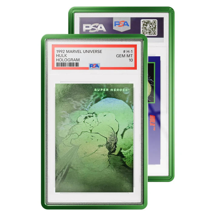 GradedGuard PSA metallic slab protector designed for PSA graded card slabs.