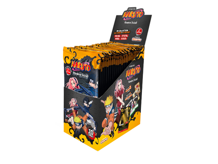 Naruto Mythos TCG Set 01 Konoha Shidō 2nd Edition Booster Display.
