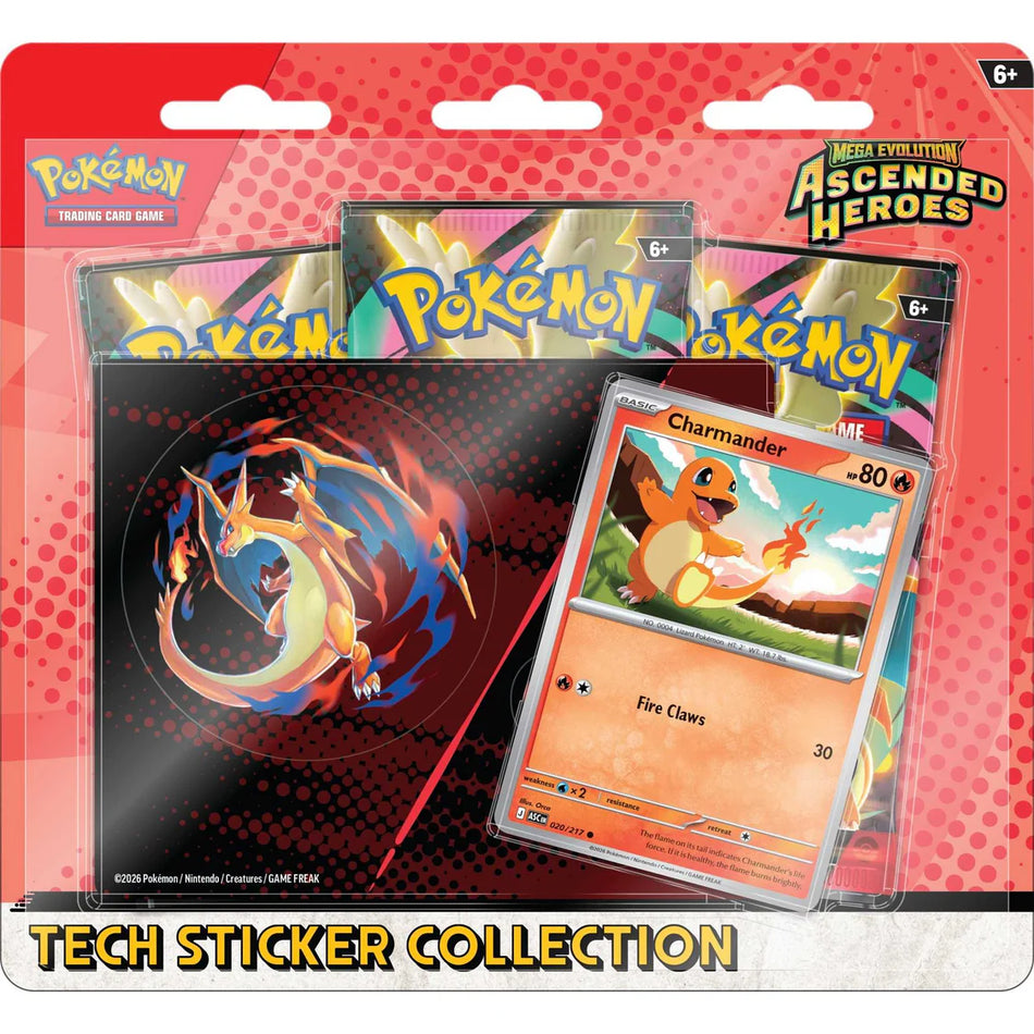 Pokémon TCG: Mega Evolution – Ascended Heroes Tech Sticker Collection - Charmander