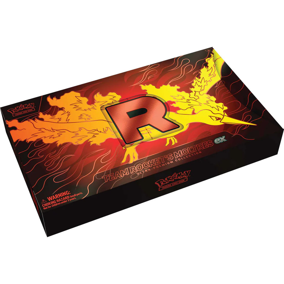 Pokémon Team Rocket's Smurfs action figure box with red 'R' logo on a white background