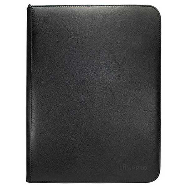 Ultra PRO Vivid 9-Pocket Zippered PRO-Binder for trading cards. Black