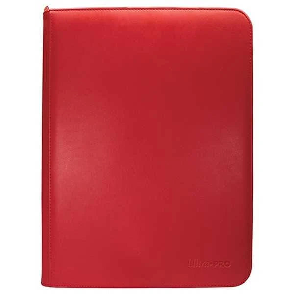 Ultra PRO Vivid 9-Pocket Zippered PRO-Binder for trading cards. RED