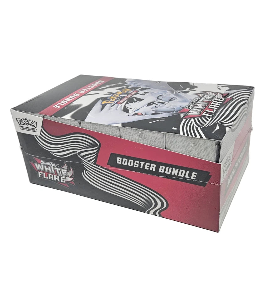Card game booster bundle box with branding on a white background