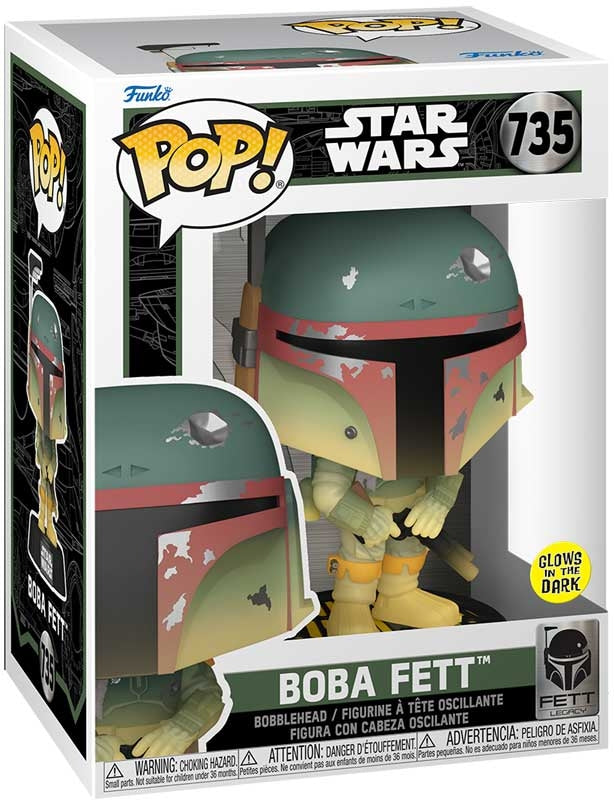 Funko Pop! Star Wars: Boba Fett Glow In the Dark #735
