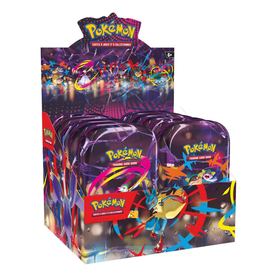 Mega Heros mini tin display
