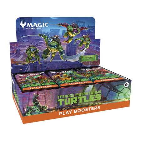Magic The Gathering Teenage Mutant Ninja Turtles Play Booster pack featuring TMNT crossover artwork.