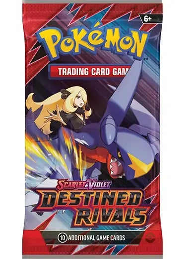 Cynthia and Garchomp Destined Rivals booster pack artwork