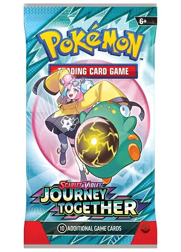 Pokémon TCG Journey Together booster pack featuring Iono and Bellibolt