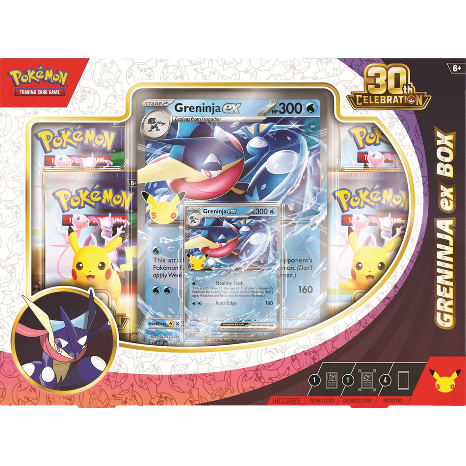 Pokémon TCG 30th Celebration Greninja ex Box.