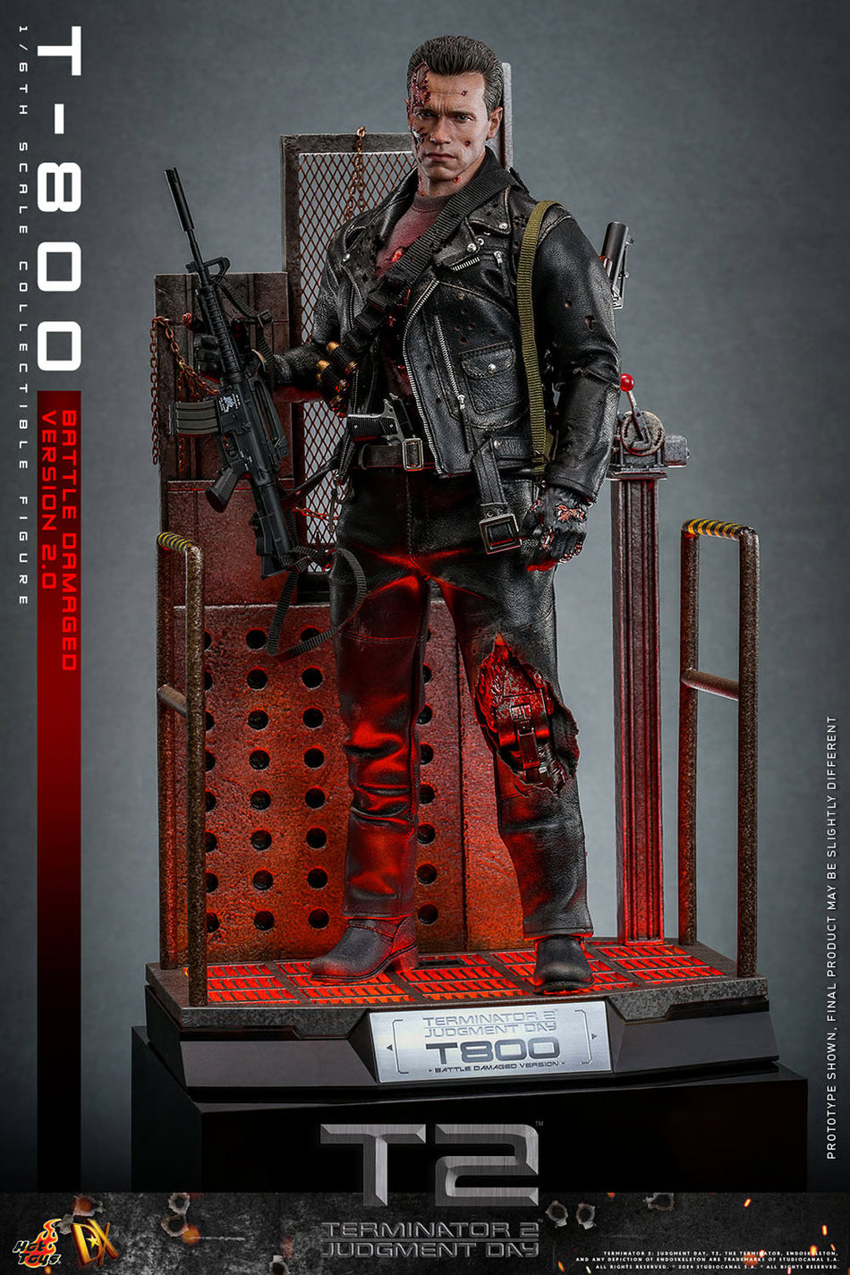 Hot Toys 1/6 Scale T-800 Battle Damaged Version 2.0